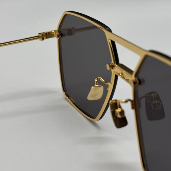 NEW BV1045S 001 BOTTEGA VENETA GOLD/GREY WOMEN BOTTEGA VENETA SUNGLASSES main image 13